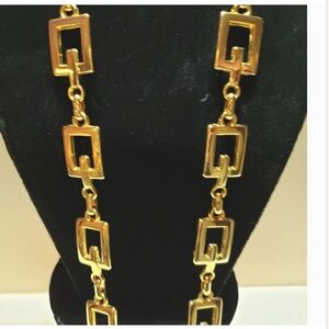 Chunky JLR Necklace Statement Gold-plated Adjust Chain Long NEW 32”